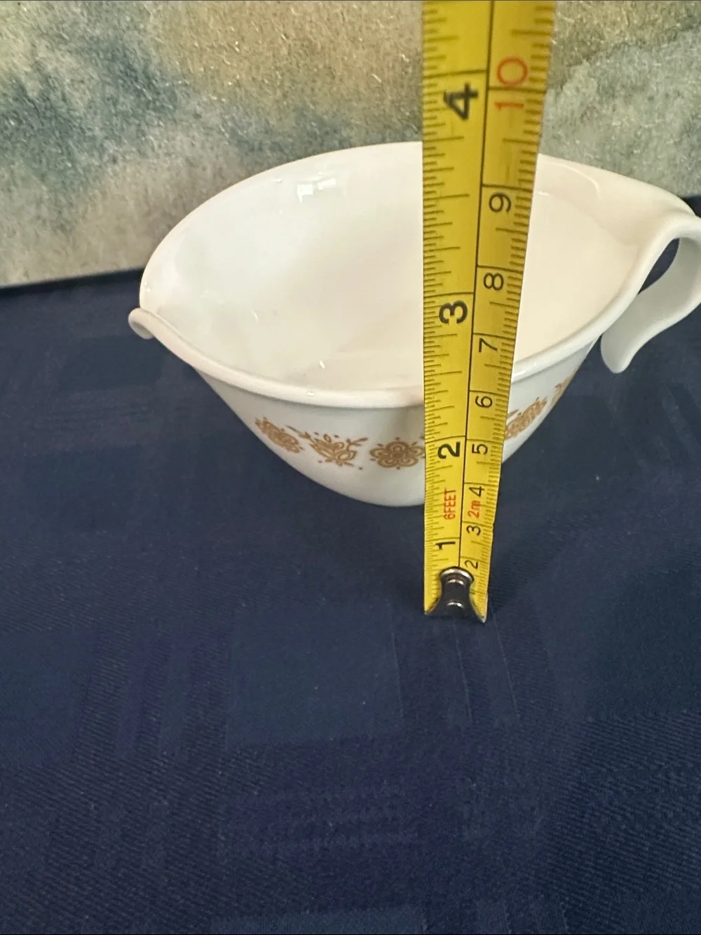 Vintage Corning Pyrex Butterfly Gold creamer / milk jug